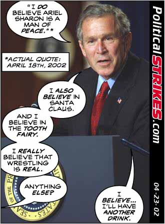 bushsayssharonismanofpeace