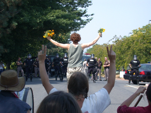 portlandprotestflowers