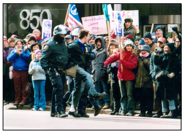 policearrestcrowdcheers